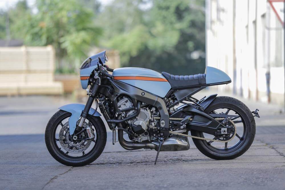 BMW S1000RR verrückter Caferacer Motorradumbau