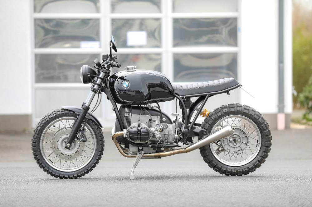 BMW R100R Scrambler Umbau Classic black