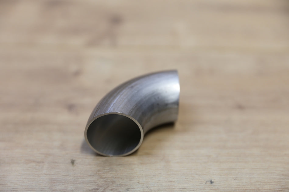 Curva per tubo in acciaio inox 40 x 37 mm 90°