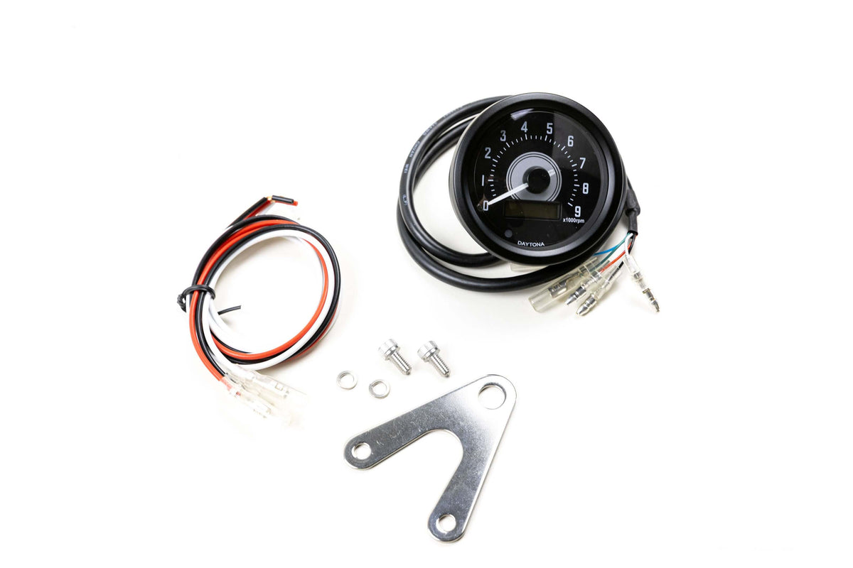 Daytona Velona 60 tachometer 9000 rpm, black