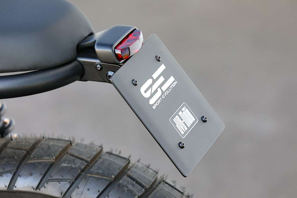 Support de plaque d'immatriculation JVB Moto pour BMW K75, K100 et K1100