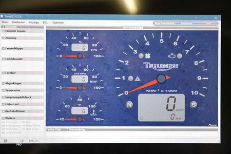 Création d'un mapping pour moteur bicylindre avec Tune ECU (Windows)