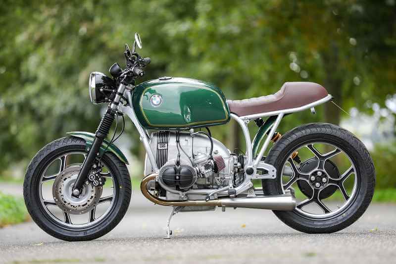 BMW R100 Cafe Racer SE Concept Bike Classic Silver Green