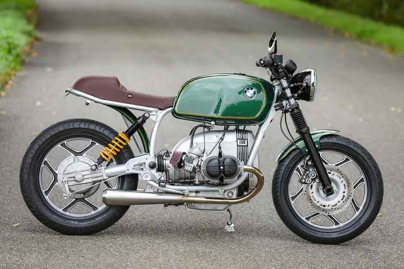 BMW R100 Cafe Racer SE Concept Bike Classic Silver Green