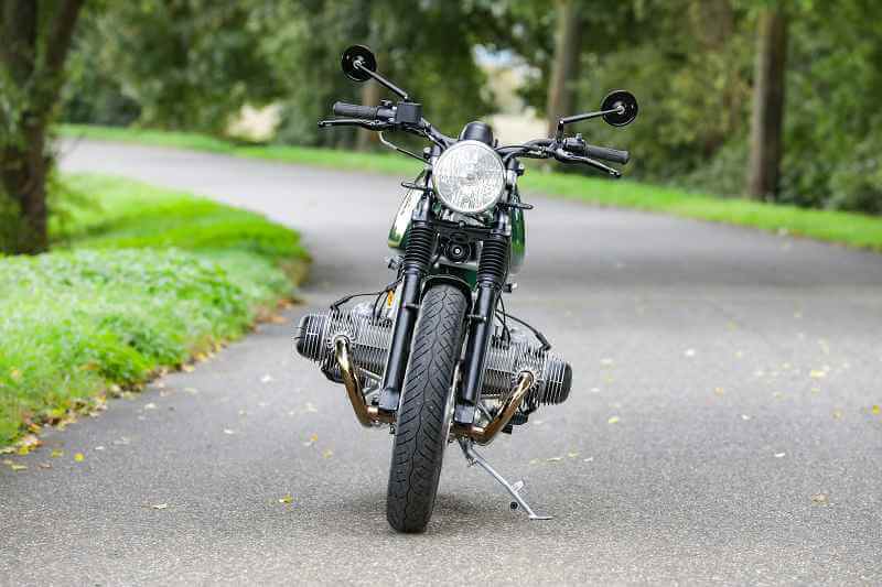 BMW R100 Cafe Racer SE Concept Bike Classic Silver Green