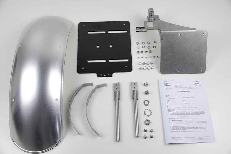 BMW Paralever Bobber Schutzblech Kennzeichenhalter Kit mit TÜV Gutachten