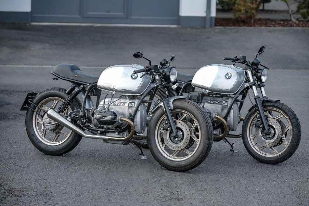 BMW R80 Cafe Racer Concept Bike Special Silver
