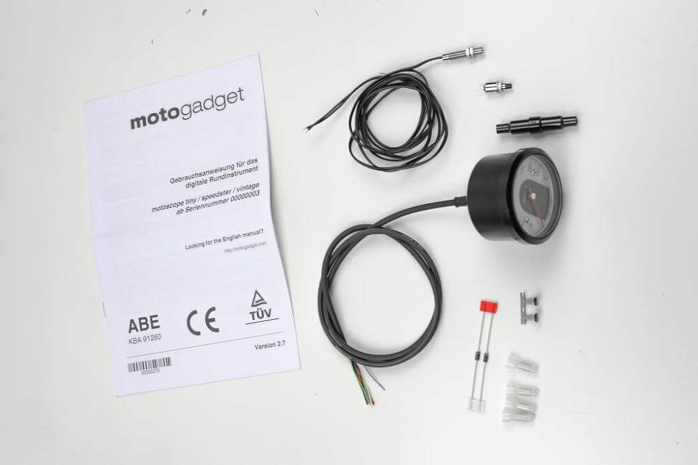 Motogadget motoscope tiny tachometer