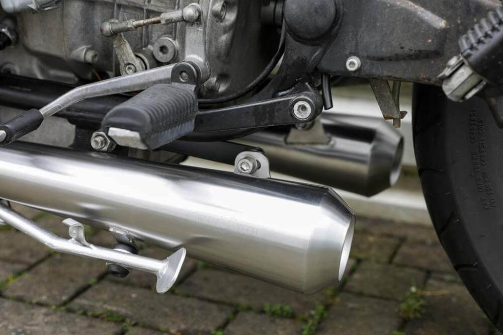 BMW R65 Monolever Bobber Short 2-2 Komplettanlage mit ABE