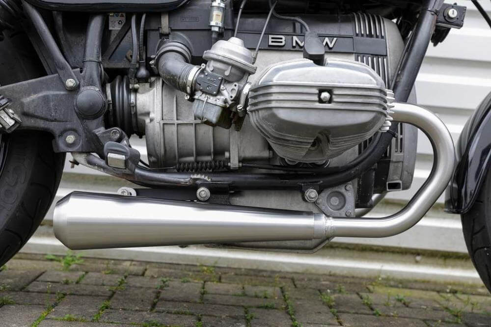 BMW R65 Monolever Bobber Short 2-2 Komplettanlage mit ABE