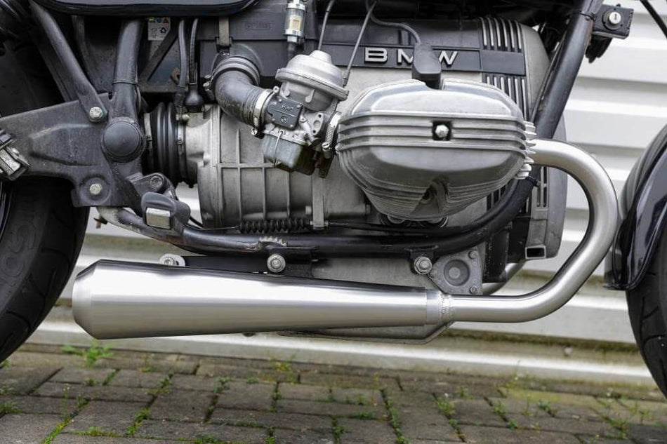 BMW R65 Monolever Bobber Short 2-2 Komplettanlage mit ABE
