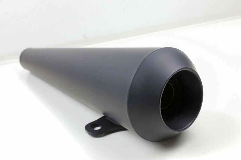 Exhaust rear silencer matte black ceramic coated