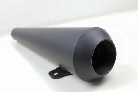 Exhaust rear silencer matte black ceramic coated