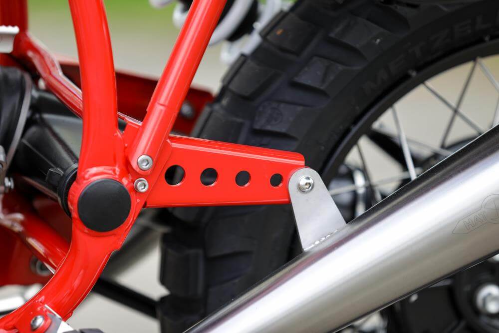 Support d'échappement pour modèles BMW R80GS / R100GS