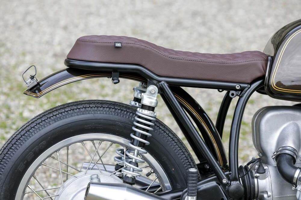 Kit di conversione codone BMW R75 R80 R90 R100 Twinshock per 2 persone con sella a gradino, omologato TÜV