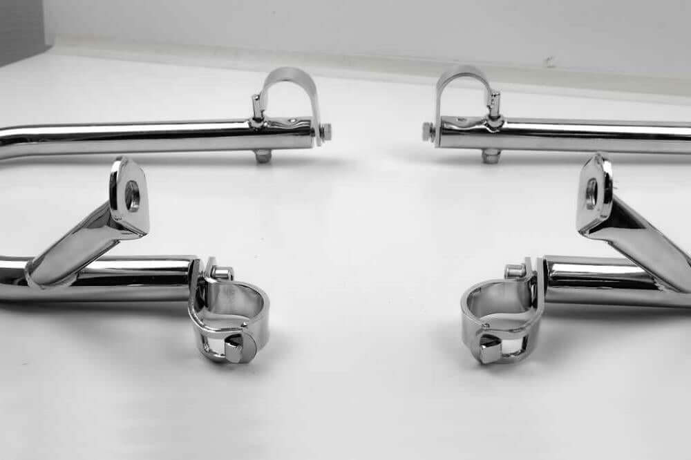 SE engine guard, chrome-plated for BMW Monolever Twinshock Paralever models