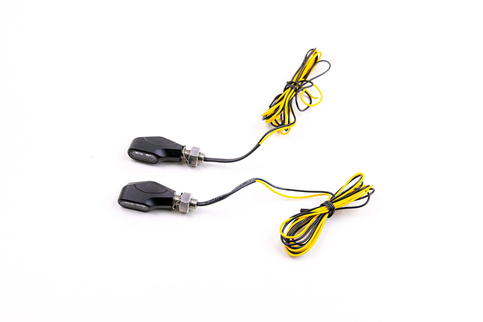 Indicatori di direzione a LED per moto con corpo in alluminio, omologati E