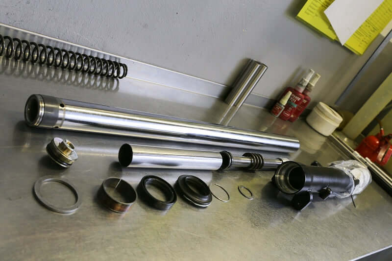 BMW fork overhaul including parts - dust seals, oil seals, fork oil