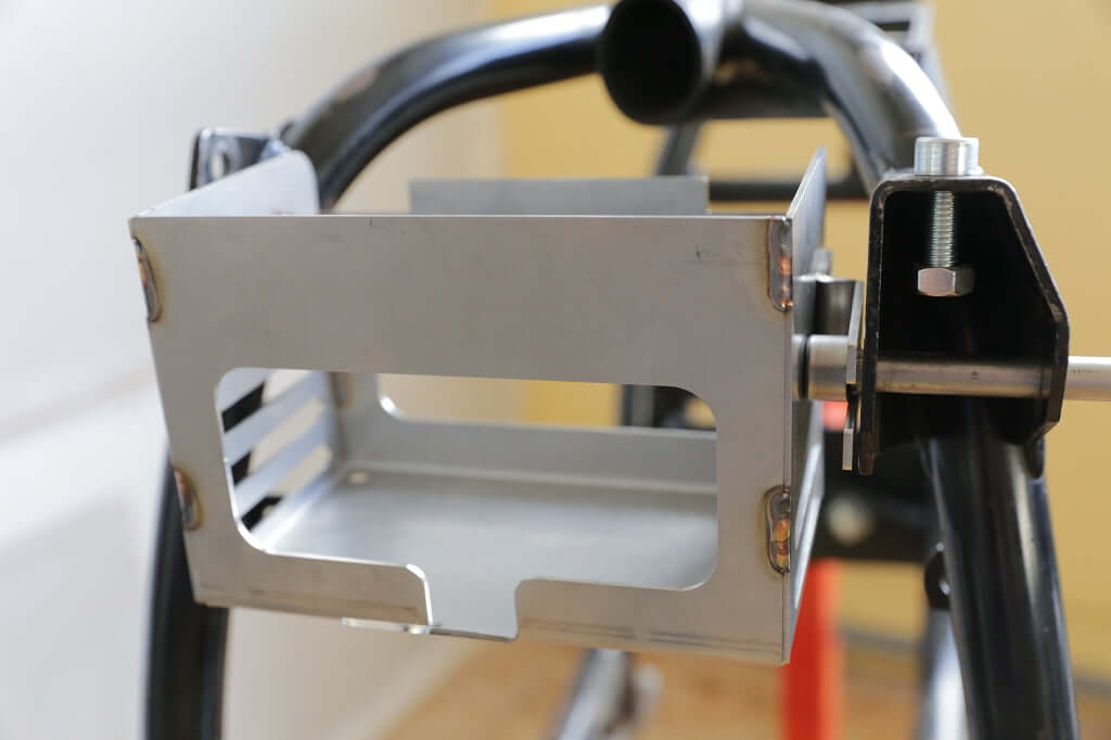 R80R R100R Paralever battery box, black powder-coated for rear mounting