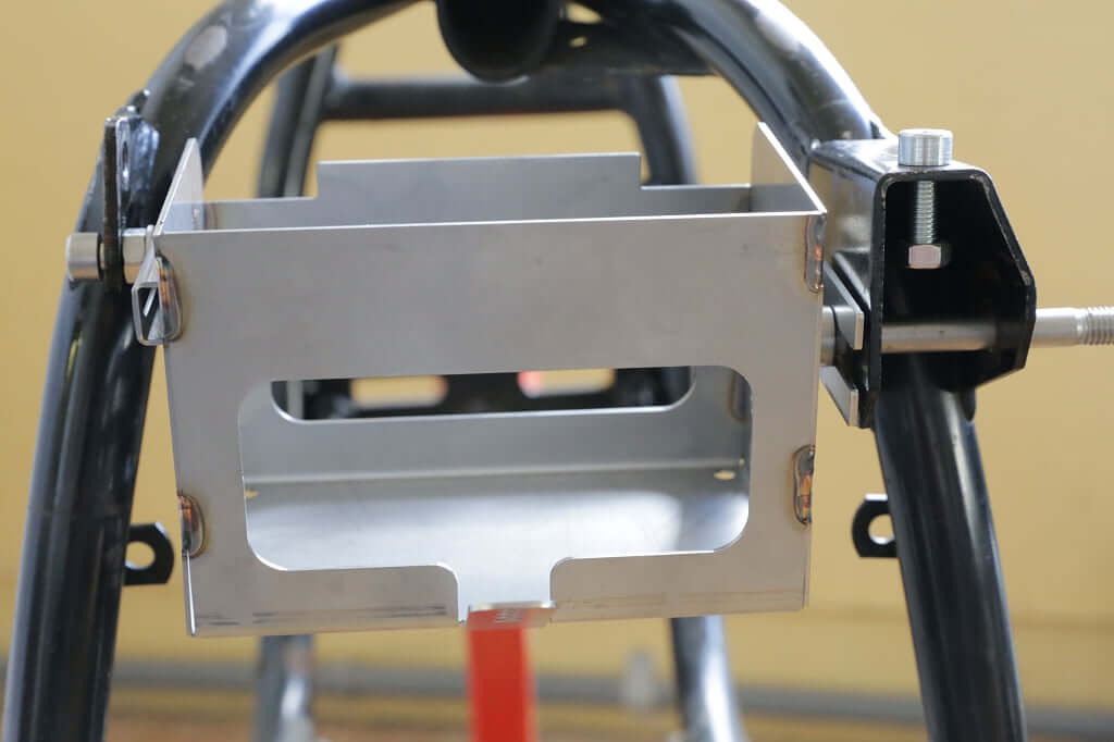 R80R R100R Paralever battery box, black powder-coated for rear mounting