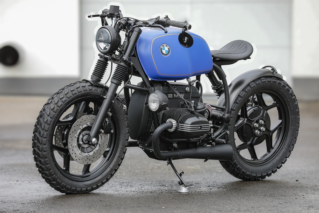CNC-machined auxiliary headlight bracket for BMW R65 R80 R100
