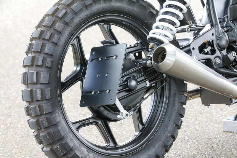 Support de plaque d'immatriculation latéral pour BMW R65 R80 R100 Monolever et Twinshock avec certificat TÜV