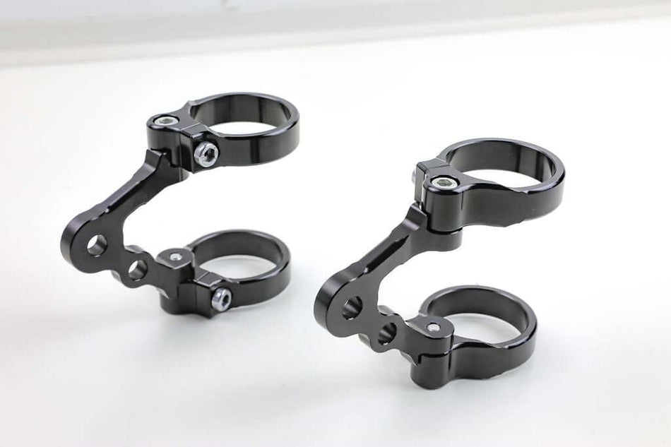 Support de phare avec fixation de clignotant pour fourche de 36 mm
