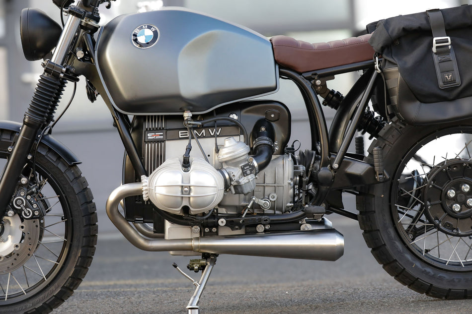 BMW R80 R100 GS und R Modelle Bobber 2-2 Auspuff-Anlage ABE