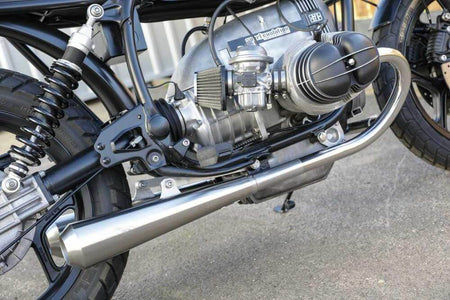 Système d'échappement Slip-on 2-2 Bobber pour BMW R65 R80 R100 Monolever avec homologation ABE