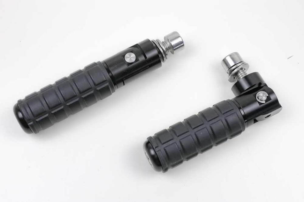 Repose-pieds passager repliables SE en aluminium usiné CNC
