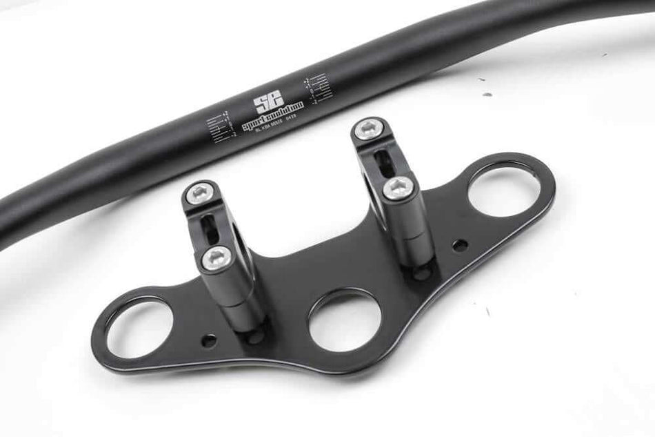 Kit di conversione manubrio SE Ø28,6mm per piastre forcella originali con omologazione TÜV per BMW a 2 valvole