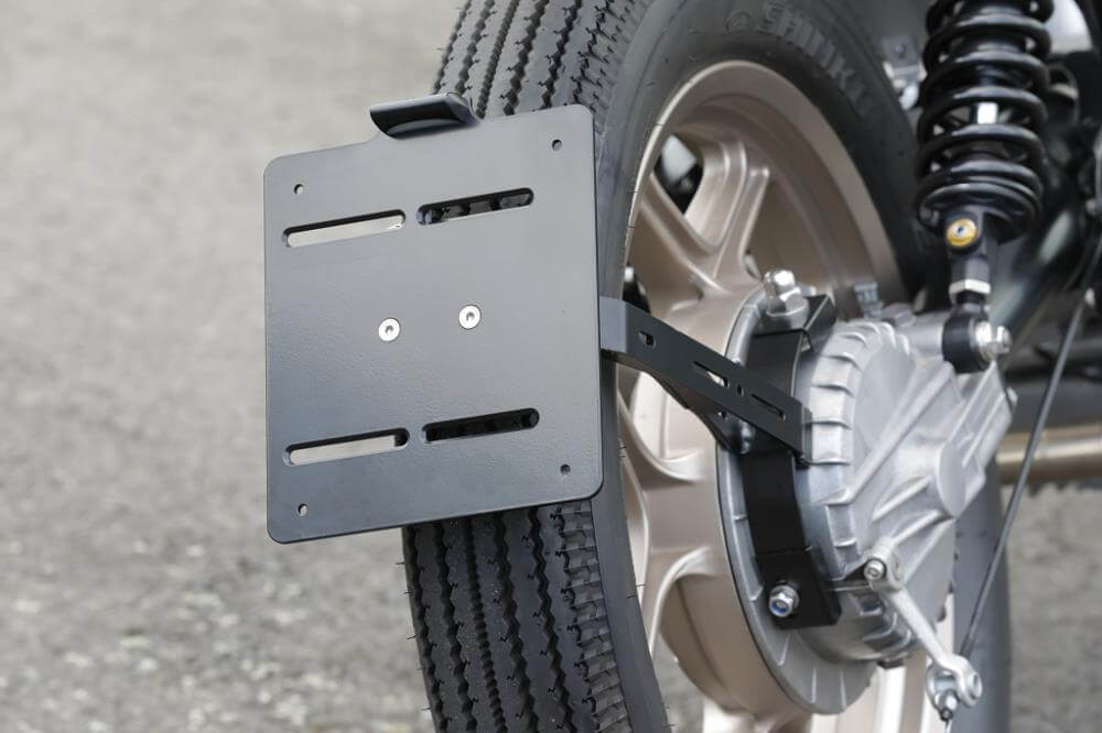 Support de plaque d'immatriculation central SE Monolever Twinshock avec certificat TÜV pour BMW R45 R65 R80 R100