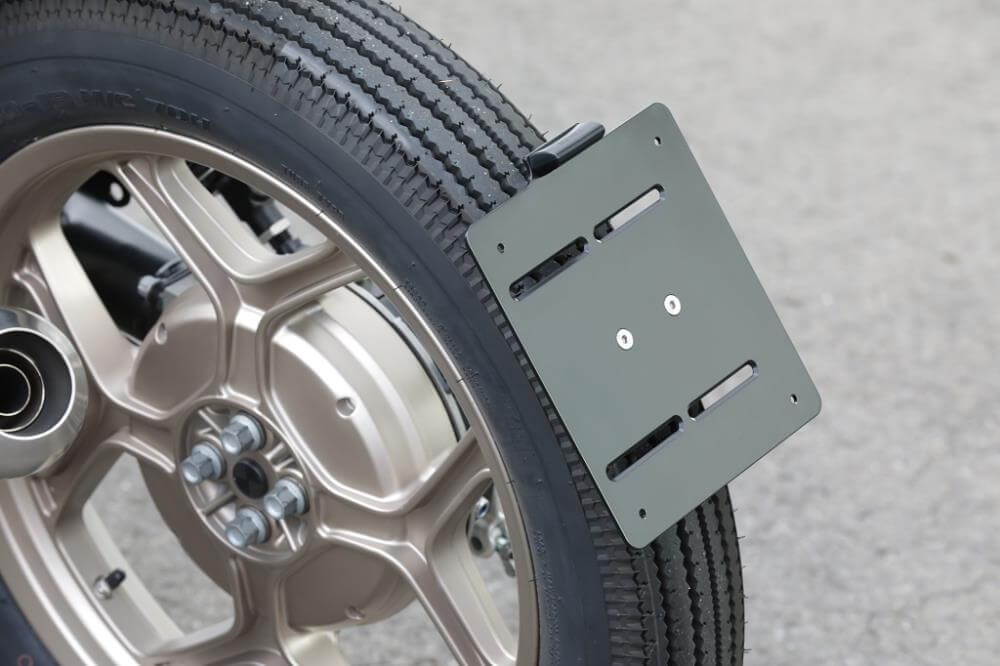 Support de plaque d'immatriculation central SE Monolever Twinshock avec certificat TÜV pour BMW R45 R65 R80 R100