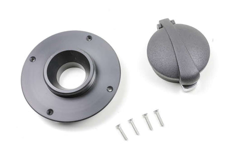 Tankdeckel Monza für BMW K75/100/1100 Modelle inklusive Adapter in schwarz