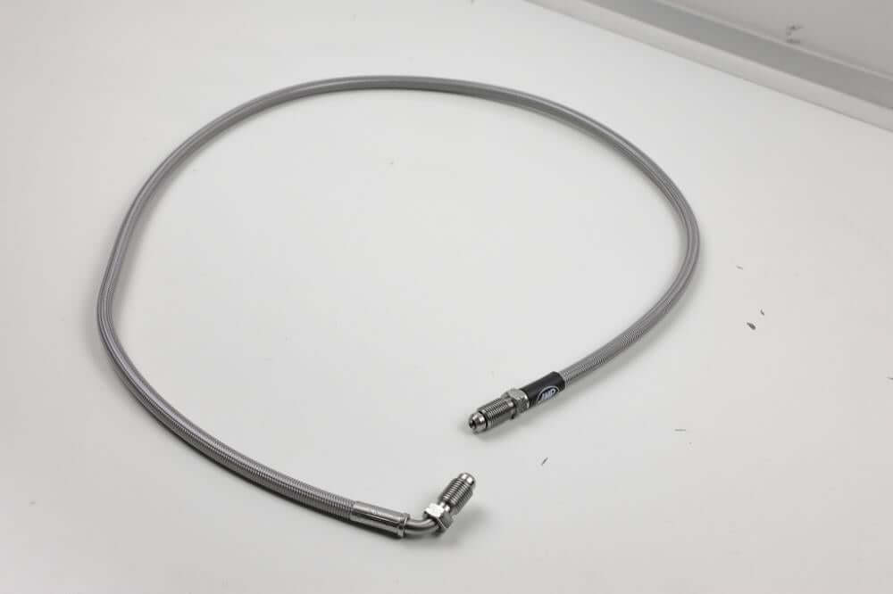 BMW GS models with SE brake cylinder, 890mm transparent steel-braided brake line