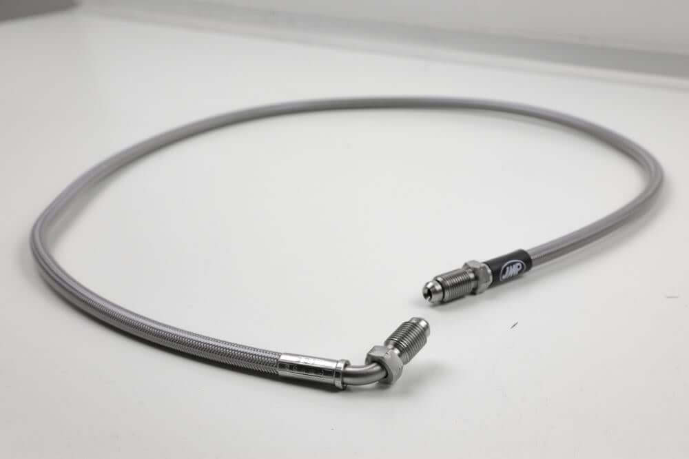 BMW GS models with SE brake cylinder, 890mm transparent steel-braided brake line