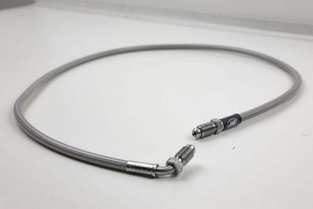 BMW GS models with SE brake cylinder, 890mm transparent steel-braided brake line