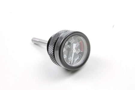 Analog oil temperature gauge for oil filler plug