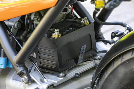 BMW K75 K100 バッテリーケース ブラックパウダーコート仕上げ