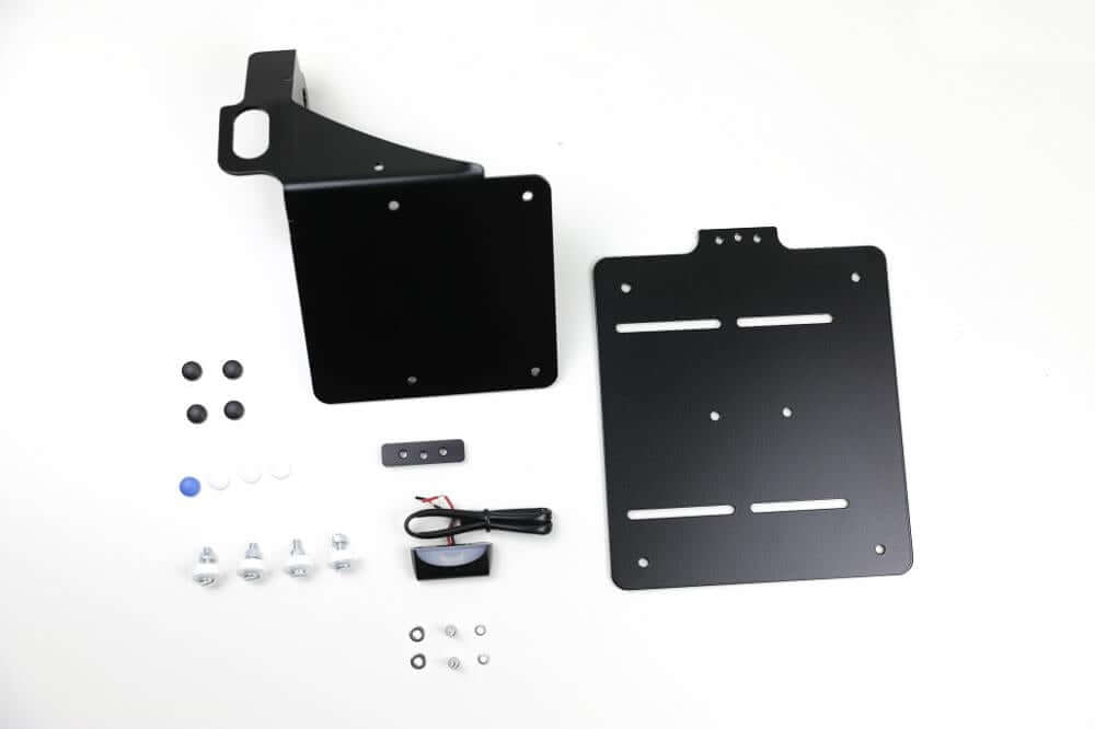 BMW K100 K1100 Paralever side-mount license plate holder for final drive