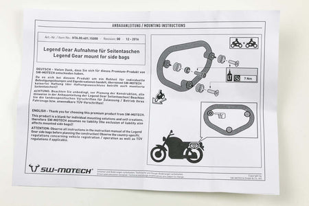 Legend Gear side bag mount - kit