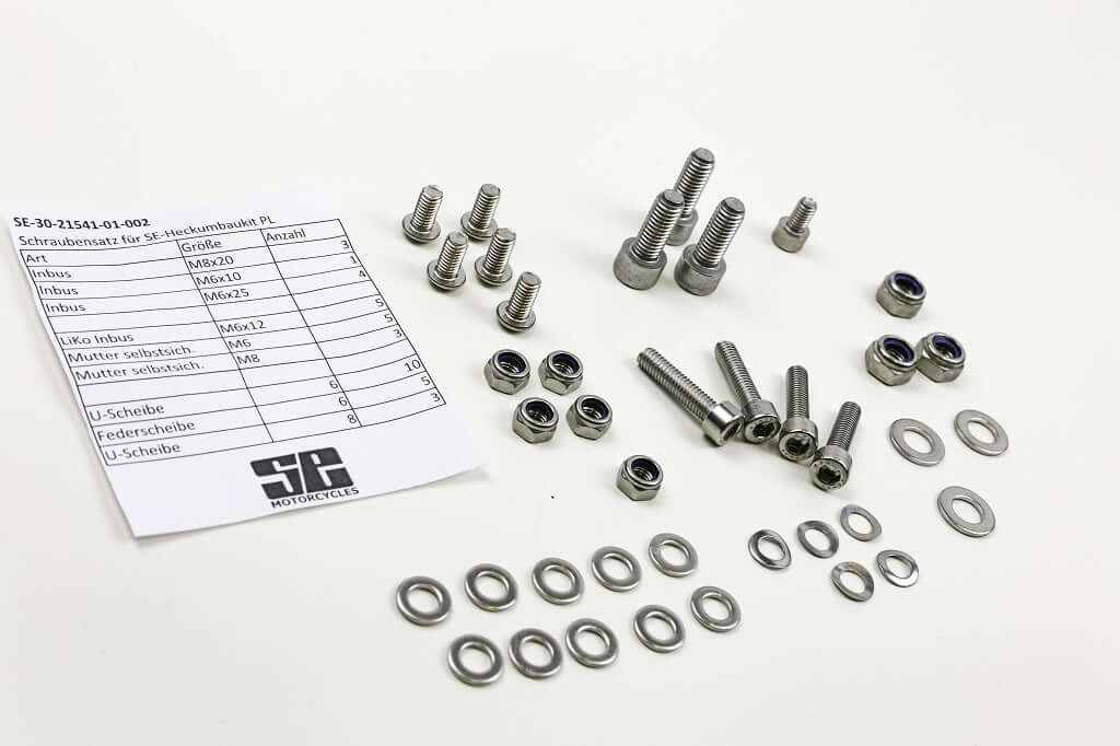 Jeu de vis en acier inoxydable pour kit de conversion arrière SE BMW Paralever