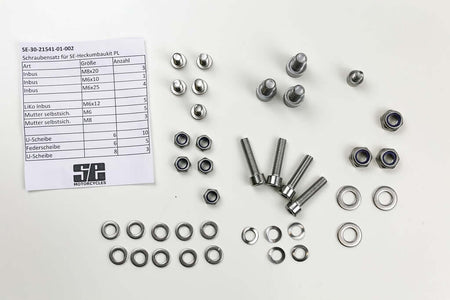 Jeu de vis en acier inoxydable pour kit de conversion arrière SE BMW Paralever
