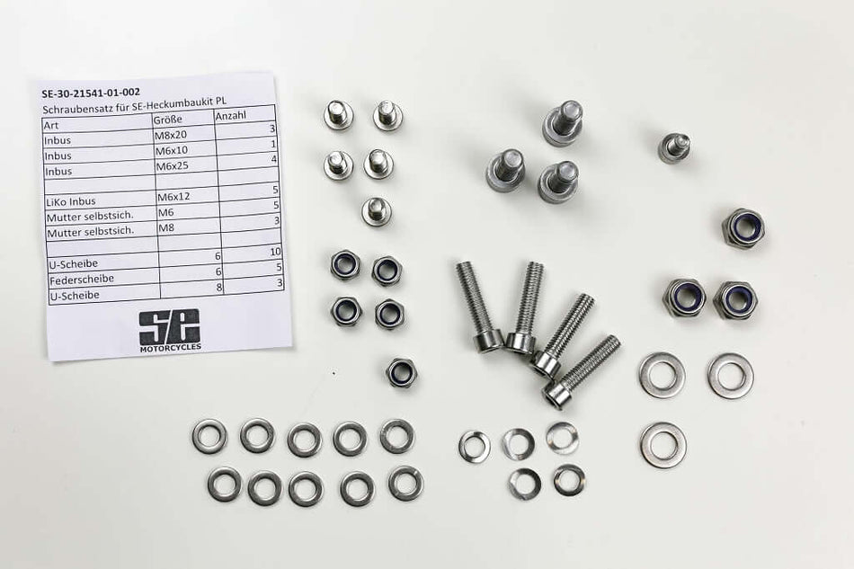 Jeu de vis en acier inoxydable pour kit de conversion arrière SE BMW Paralever