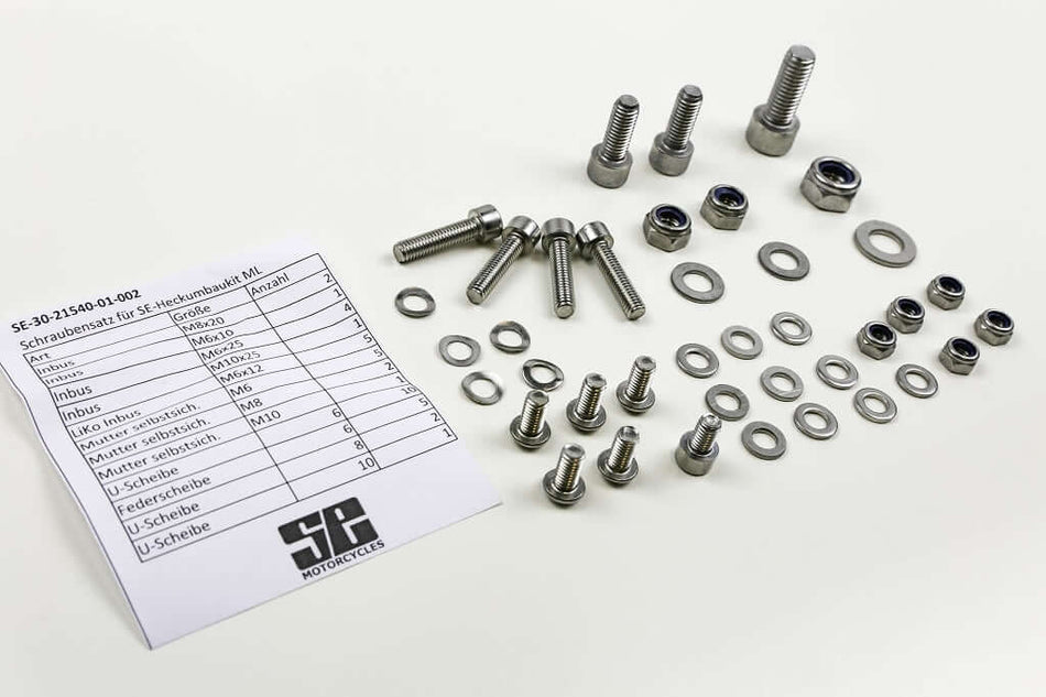 BMW Monolever用SEリアフェンダーキット向けステンレス製ボルトセット