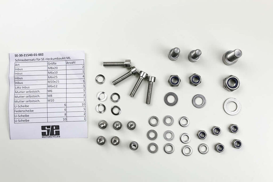 BMW Monolever用SEリアフェンダーキット向けステンレス製ボルトセット