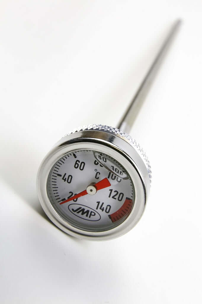 Oil temperature direct gauge, analog display for oil filler plug