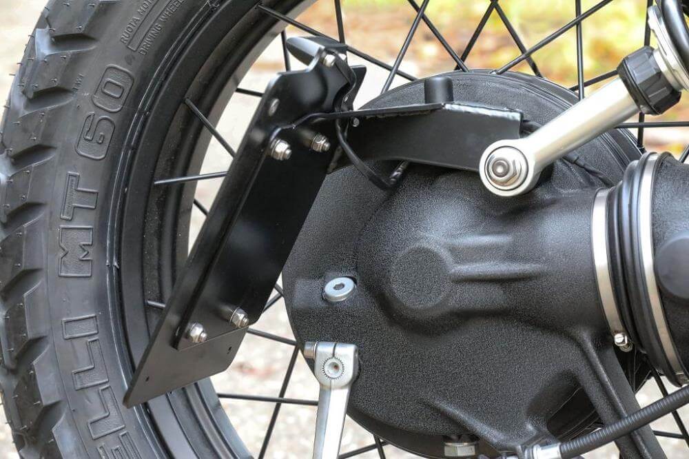 Portatarga laterale per BMW R80R R100R Paralever