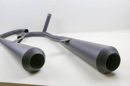 2-2 complete exhaust system, matte black ceramic coated