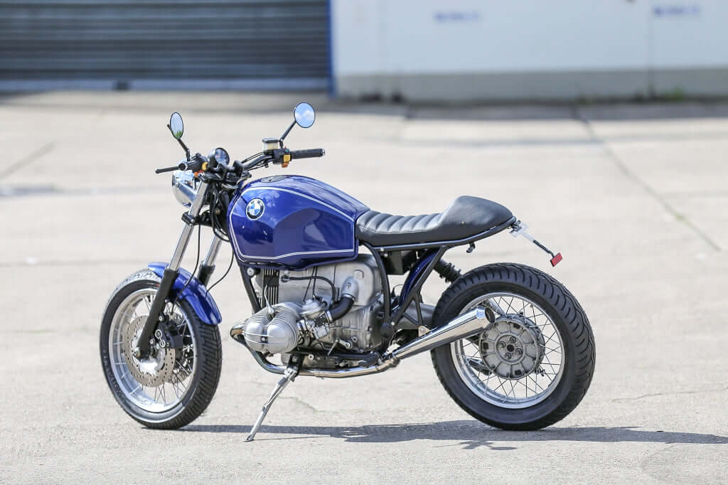 BMW R100 R Cafe Racer Umbau blue